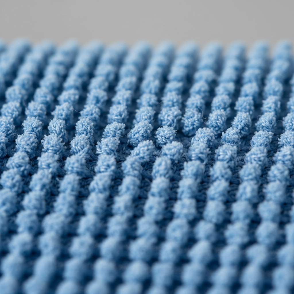 Close-up texture detail of microfiber cloth