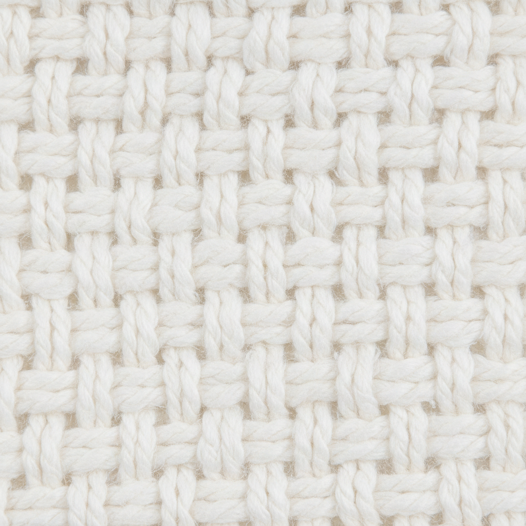 Close-up of woven cotton cloth texture